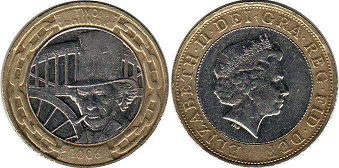 монета Великобритания 2 фунта 2006