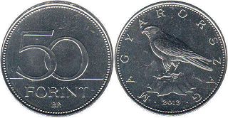 монета Венгрия 50 форинтов 2013