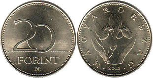 монета Венгрия 20 форинтов 2015