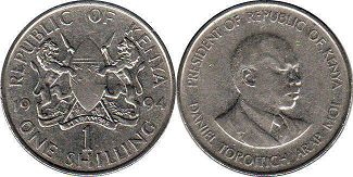монета Кения 1 шиллинг 1994