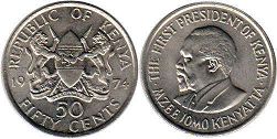 монета Кения 50 центов 1974