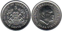 монета Сьерра-Леоне 5 центов 1984