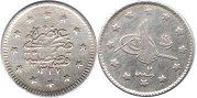 монета Турция Османская 1 куруш 1911