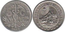 монета Боливия 5 сентаво 1935