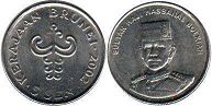 монета Бруней 5 сен 2002