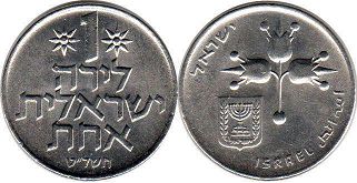 монета Израиль 1 лира 1979