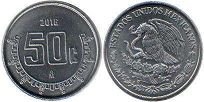 монета Мексика 50 сентаво 2016