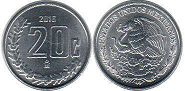 монета Мексика 20 сентаво 2016