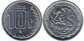монета Мексика 10 сентаво 2016