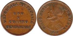 монета Панама 1,25 сентесимо 1940