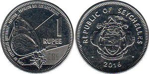монета Сейшельские Острова 1 рупия 2016