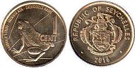 монета Сейшельские Острова 1 цент 2016