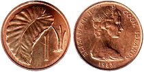 монета Кука Острова 1 цент 1983
