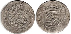 монета Ханау-Мюнценберг 3 крейцера 1613