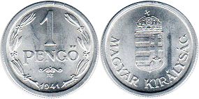 монета Венгрия 1 пенге 1941