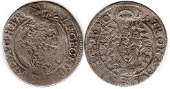 монета Венгрия 3 крейцера 1690