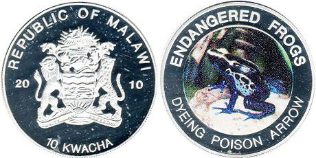 монета Malawi 10 kwacha 2010