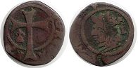 монета Майорка доблер 1665-1700