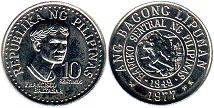 монета Филиппины 10 сентимо 1977