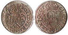монета Польша солид 1592