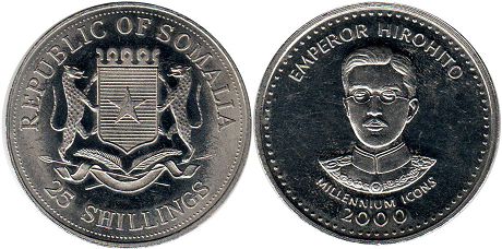 монета Сомали 25 шиллингов 2000