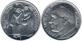 монета Ватикан 10 лир 1981