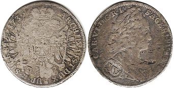монета Австрия 15 крейцеров 1736