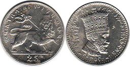 монета Эфиопия 25 матона 1931