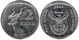 монета ЮАР 2 рэнда 2002 (2002, 2014)