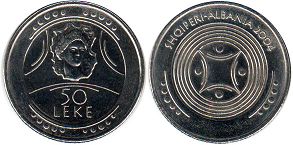 монета Албания 50 лек 2004