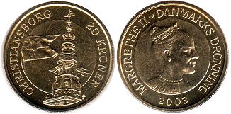 монета Дания 20 крон 2003