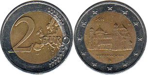 монета Германия 2 евро 2014