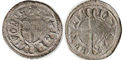 монета Ливония шиллинг без даты (1480-1483)