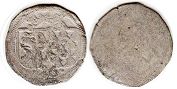 монета Эттинген 1 пфенниг 1526