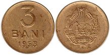 монета Румыния 3 бани 1953
