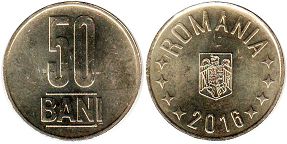 монета Румыния 50 баней 2016