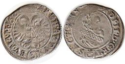 монета Австрия 3 крейцера 1628