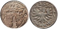 монета Бранденбург драйер (3 пфеннига) 1566