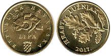 монета Хорватия 5 лип 2017