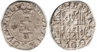 монета Лотарингия денье 1624