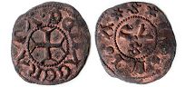 монета Мачерата 1 кватрино без даты (1392-1447)