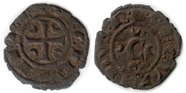 монета Сицилия денар без даты (1254-1258)