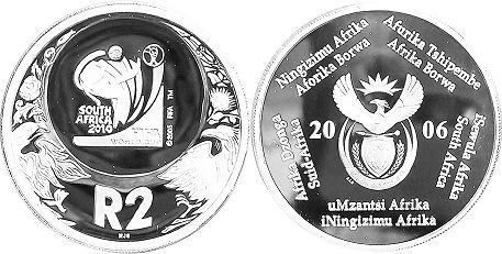 монета ЮАР 2 рэнда 2006
