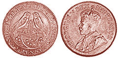 монета Южная Африка 1 фартинг1931