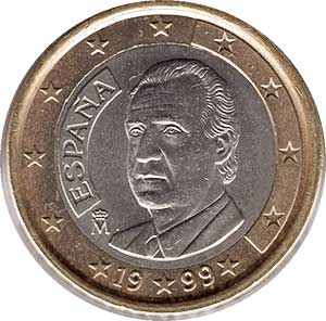1 евро 1999 Испания
