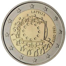 монета 2 евро Latvia монета 2 евро Latvia