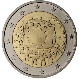 монета 2 евро Lithuania монета 2 евро Lithuania