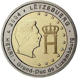 монета 2 евро 2004 lu монета 2 евро 2004 lu