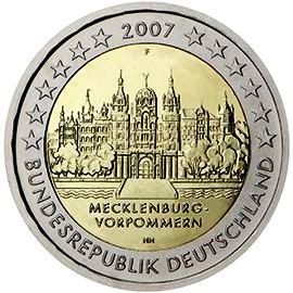 монета 2 евро 2007 Германия