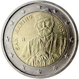монета 2 евро 2007 San_marino